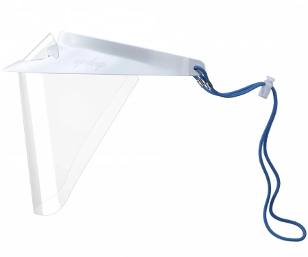 Экран защитный для лица Белый (козырек + 3 щитка) OP-D-OP (I)