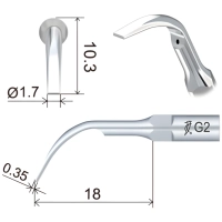 насадка g2 к скайлеру для снятия зубных отложений, woodpecker (подходит к ems)