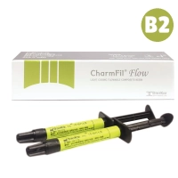 charmfil flow (чамфил флоу) - жидкотекучий материал светового отверждения, 2шпр*2г., dentkist в2