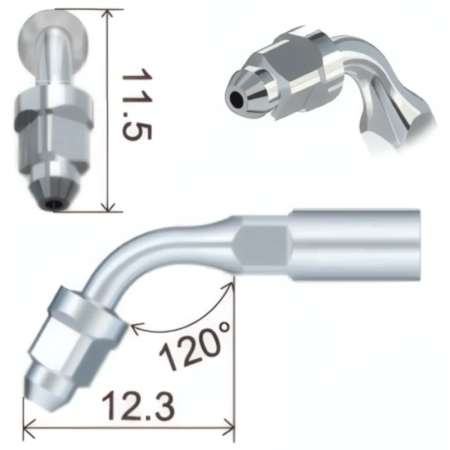 насадка ed1 к скайлеру (эндочак) эндодонтическая, 120° (подходит к dte, satelec, nsk), woodpecker