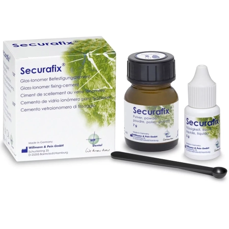 Securafix / Секурафикс - цемент для постоянной фиксации, СИЦ (24 г + 10 г) WP Dental