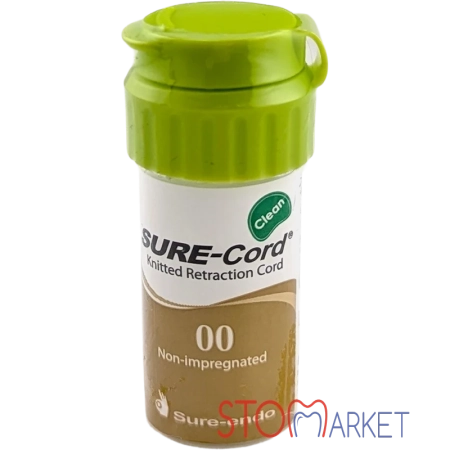 Нить ретракционная SURE-Cord Clean №00 - без пропитки, Sure-Endo