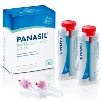 panasil initial contact light - 2карт*50мл+8 красных канюль ø 4.0мм (kettenbach)
