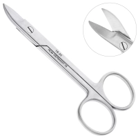 ножницы коронковые изогнутые 10 см 19-20* hlw