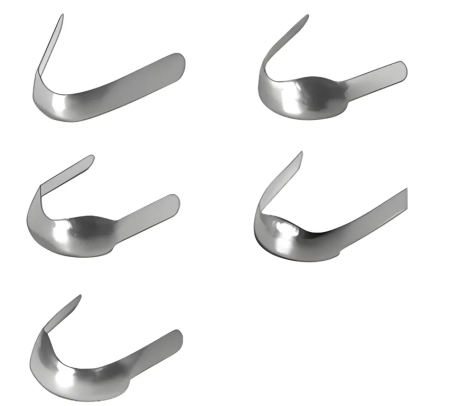 1.510+. матрицы контурные металлические универсальные 5-ти форм для моляров, набор, 30шт., тор вм