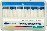 бумажные штифты 04 №30 60шт/уп.(мета)