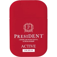спрей для полости рта освежающий «president active» 15 мл