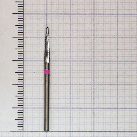 194134023 фреза твс - пика - 023 розовый тонкие прямые лезвия со спиральной поперечной насечкой hori