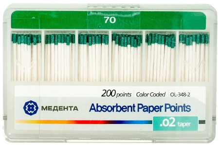 Бумажные штифты 02 №70 200шт/уп (МЕТА) 