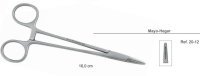 иглодержатель хирургический mayo-hegar, 16см (hlw dental instruments)
