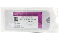 ультрасорб  мононить из сополимера гликолида и капролактона  l=75см  usp 3/0  hr-25  линтекс