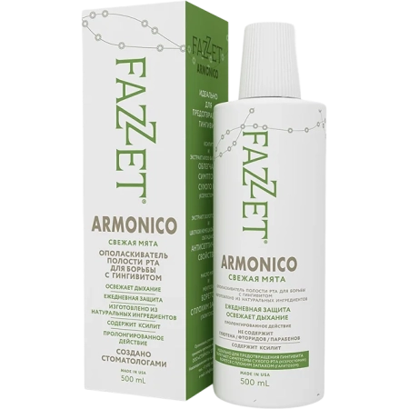 Ополаскиватель полости рта Armonico organic без фтора против гингивита (500 мл) Fazzet