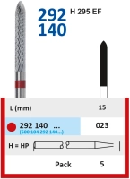 292140023 фреза твс - цилиндр остр. - 023 красный насечка крестообразная мелкая. мет. сплавы пластма