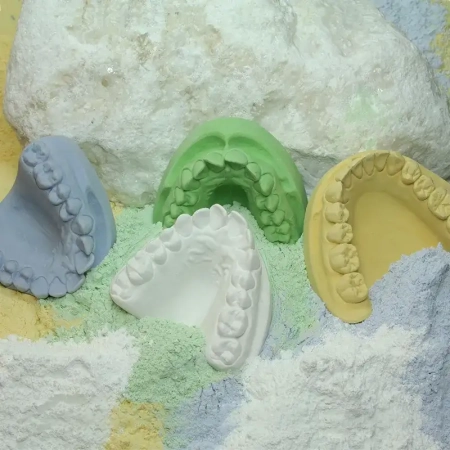 гипс marmodent, 3кл, голубой, 4x5кг., siladent