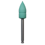 полир "kagayaki ensmart pin" - пуля зелёный (силикон) µ 70 - держатель из нержавеющей стали, 1 штука