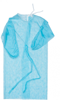 халат медицинский, размер: 52-54, нестерильный, p=25г/м2, длина 110см, рукава на резинке, noviset