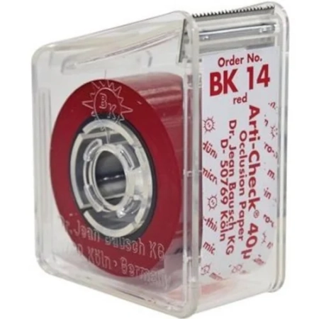 ВК 14 Артикуляционная роликовая бумага красная, 40мкм., 16мм*15м., Bausch