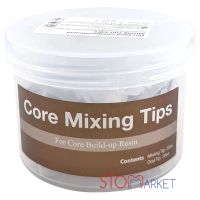 канюли core mixing tips (коричневые) - 50 штук, для core build-up resin, spident