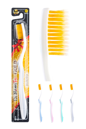 Зубная щетка Dr.NanoTo Nano Gold с наночастицами золота