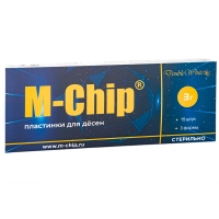 m-chip - антисептические пластинки для десен (3 г, 15 шт, 3 формы) double white