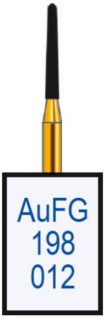 aufg198012 бор алмазный fg - конус закругленный - 012 серый horico