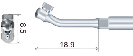 насадка ed9 для скалеров эндодонтическая эндочак (подходит к dte, satelec, nsk), woodpecker
