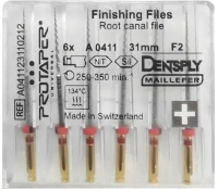 protaper / протейпер машинные 31 мм f2 - красные финишные (6 шт) maillefer