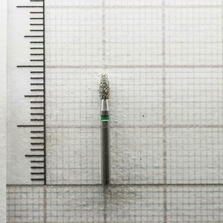 fg277g018 бор алмазный fg - олива закругленная - 018 зеленый horico