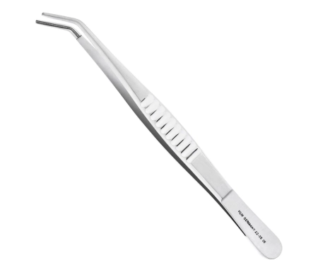 Пинцет атравматичный изогнутый De Bakey 15 см, 22-35*  HLW (Германия)