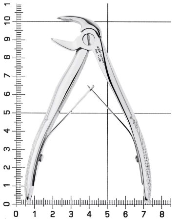 щипцы для удаления зубов детские нижние моляры 11-6b* hlw