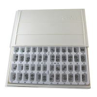 stainless steel primary molar crowns - набор коронок из нержавеющей стали, 48шт., 3m espe