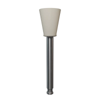 полир "kagayaki ensmart pin" - чашка белый (силикон) µ 125 - держатель из нержавеющей стали, 30шт/уп