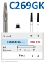 c269gk314016 бор твердосплавный - для эндодонтии - 016   турбинный наконечник  horico