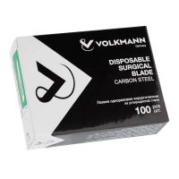 лезвие для скальпеля №20 углеродистая сталь (100 шт) volkmann