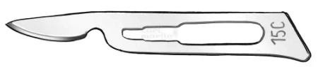 лезвия для скальпеля 871b/15c (100 шт) carl martin