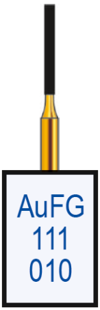 aufg111010 бор алмазный fg - цилиндр - 010 серый horico