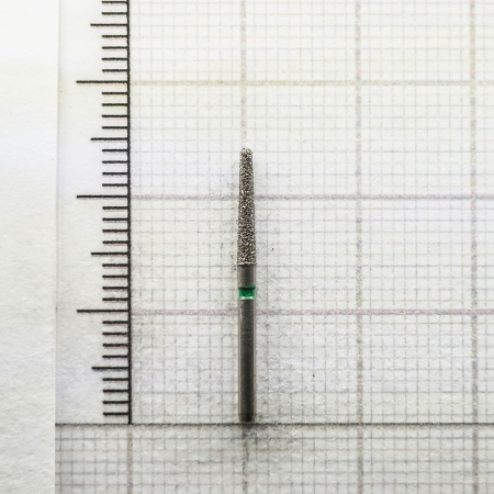 fg199g018 бор алмазный fg - конус закругленный - 018 зеленый horico