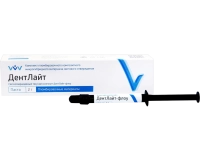 дентлайт флоу - светоотверждаемый текучий композит, 1шпр*2г., цвет: прозрачный, "владмива"