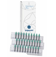 полир "kagayaki ensmart pin" - пуля зелёный (силикон) µ 70 - пластиковый держатель, 30шт/уп