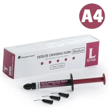 Эстелайт UNIVERSAL FLOW Medium, L-Syringe 1.8ml (3.0g) - A4, Tokuyama Dental