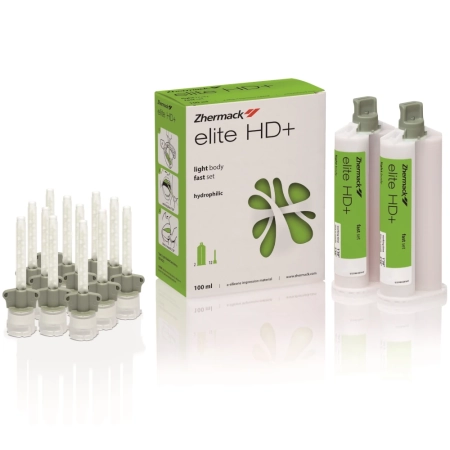 ELITE HD+ Light Body FAST SET (салатовый) - А-силикон, корригирующий слой, 50мл+50мл, Zhermack