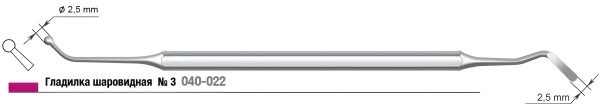 гладилка шаровидная (струм) №3