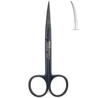 ножницы шарнирные изогнутые wagner 12 см, черные, medenta