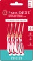 ершики межзубные president profi размер xs 0,6 мм 4шт, арт.303