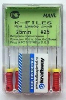k-files 25 мм, №25, 6шт (mani)