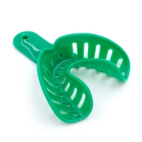 ложка для слепков disposable impression trays 4l-green №4 низ, dynaflex