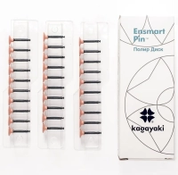 полир "kagayaki ensmart pin" - диск розовый (силикон) µ 32 - пластиковый держатель, 30шт/уп