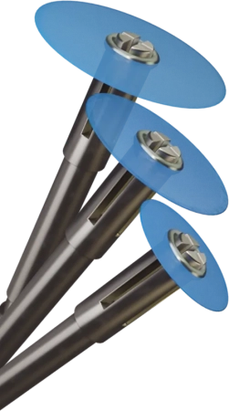 полир диск "kagayaki hot" грубый (синий) d=14мм, 40 шт