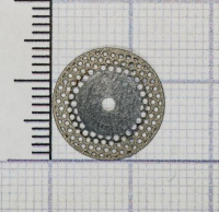 h934140 диск алмазный d=14mm двухсторонний, перфорированный, серый  horico