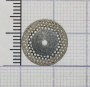 h934140 диск алмазный d=14mm двухсторонний, перфорированный, серый  horico